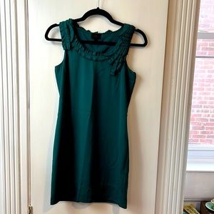 Teal Silk shift dress from Banana Republic
